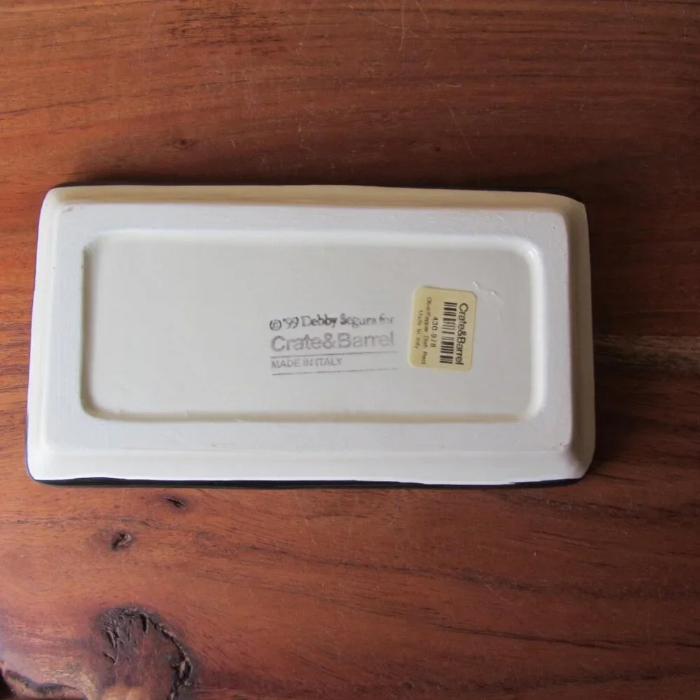 3 for $24 - debby segura for crate & barrel 430-978 1999 italy plate (W6354)
